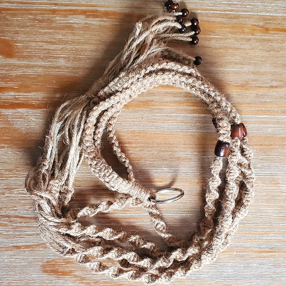 Natural Handmade Jute Plant Hanger Large - Picture 13 of 15